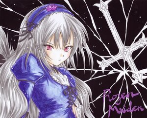 Rating: Safe Score: 0 Tags: 1girl black_wings dress flower frilled_sleeves frills hairband image juliet_sleeves lolita_hairband long_hair long_sleeves looking_at_viewer pink_eyes puffy_sleeves ribbon rose silver_hair solo suigintou upper_body wings User: admin