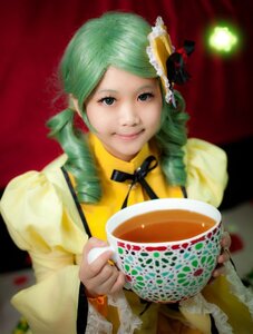 Rating: Safe Score: 0 Tags: 1girl 3d drill_hair green_hair hair_ornament kanaria lips smile solo twin_drills User: admin