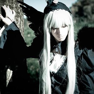 Rating: Safe Score: 0 Tags: 1girl bangs closed_eyes closed_mouth dress long_hair solo suigintou upper_body white_hair User: admin