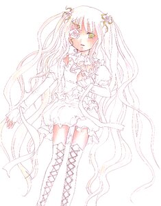 Rating: Safe Score: 0 Tags: 1girl boots bow cross-laced_footwear dress eyepatch flower frills hair_flower hair_ornament image kirakishou knee_boots long_hair monochrome ribbon solo thigh_boots thighhighs very_long_hair zettai_ryouiki User: admin