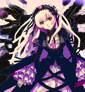 Rating: Safe Score: 0 Tags: 1girl breasts commentary_request dress flower frilled_sleeves frills hairband image lolita_hairband long_hair long_sleeves looking_at_viewer otosume_ruiko red_eyes ribbon rose rozen_maiden solo suigintou very_long_hair wings User: admin