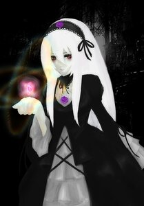Rating: Safe Score: 0 Tags: 1girl black_dress detached_collar dress flower frills hairband image long_hair long_sleeves looking_at_viewer pale_skin red_eyes rose solo suigintou very_long_hair wings User: admin