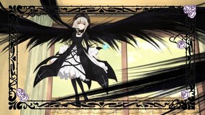 Rating: Safe Score: 0 Tags: 1girl black_wings dress flower frills hairband image long_hair long_sleeves looking_at_viewer red_eyes ribbon rose silver_hair solo suigintou wings User: admin