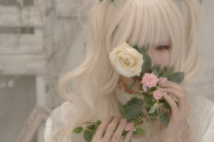 Rating: Safe Score: 0 Tags: 1girl bangs blurry closed_eyes depth_of_field flower kirakishou long_hair pink_flower pink_rose rose solo white_flower white_hair white_rose User: admin