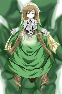 Rating: Safe Score: 0 Tags: 1girl blurry blurry_background brown_hair depth_of_field dress full_body green_dress green_eyes heterochromia image long_hair long_sleeves looking_at_viewer red_eyes solo suiseiseki twintails very_long_hair User: admin