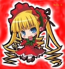 Rating: Safe Score: 0 Tags: 1girl blonde_hair blue_eyes bonnet bow bowtie chibi dress frills full_body green_bow image long_hair long_sleeves looking_at_viewer red_dress shinku simple_background solo User: admin