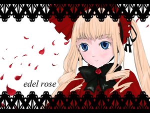 Rating: Safe Score: 0 Tags: 1girl black_border blonde_hair blue_eyes blush bonnet bow bowtie dress drill_hair flower image letterboxed long_hair long_sleeves looking_at_viewer petals red_dress rose rose_petals shinku simple_background solo twintails white_background User: admin