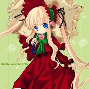 Rating: Safe Score: 0 Tags: 1girl blonde_hair blue_eyes bonnet bow bowtie dress flower green_bow green_neckwear image long_hair long_sleeves looking_at_viewer pink_flower pink_rose red_dress rose shinku sidelocks simple_background solo twintails umbrella very_long_hair User: admin