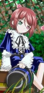 Rating: Safe Score: 0 Tags: 1girl dress frills green_eyes heterochromia image long_sleeves looking_at_viewer outdoors red_eyes ribbon short_hair solo souseiseki tree User: admin