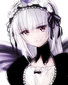 Rating: Safe Score: 0 Tags: 1girl auto_tagged bangs black_dress black_ribbon closed_mouth detached_collar dress eyebrows_visible_through_hair hairband image long_hair looking_at_viewer ribbon silver_hair smile solo suigintou upper_body white_background User: admin