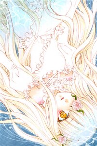 Rating: Safe Score: 0 Tags: 1girl bare_shoulders blonde_hair blush dress eyepatch flower frills hair_flower hair_ornament image kirakishou long_hair long_sleeves pink_flower pink_rose rose solo traditional_media very_long_hair yellow_eyes User: admin