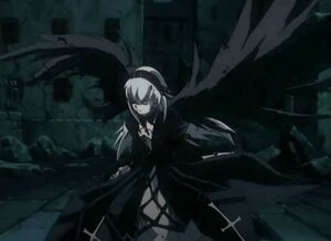 Rating: Safe Score: 0 Tags: 1girl cross dark dress image indoors solo suigintou wings User: admin