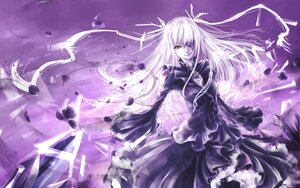 Rating: Safe Score: 0 Tags: 1girl barasuishou black_dress dress feathers frilled_sleeves frills image long_hair long_sleeves looking_at_viewer solo very_long_hair User: admin