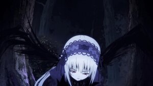 Rating: Safe Score: 0 Tags: 1girl bangs black_dress black_ribbon black_wings closed_mouth dress eyebrows_visible_through_hair flower frills hairband image long_hair long_sleeves looking_at_viewer red_eyes ribbon silver_hair solo suigintou very_long_hair wings User: admin