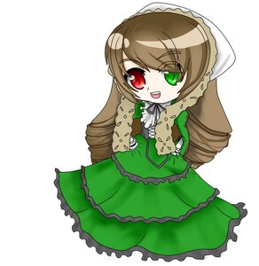 Rating: Safe Score: 0 Tags: 1girl :d brown_hair dress frills full_body green_dress green_eyes heterochromia image long_hair long_sleeves looking_at_viewer open_mouth red_eyes simple_background smile solo suiseiseki twintails very_long_hair white_background User: admin