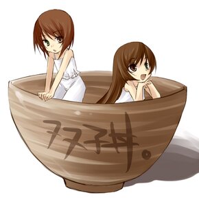 Rating: Safe Score: 0 Tags: 2girls :d bangs bare_shoulders blush box brown_hair dress green_eyes image in_box in_container long_hair looking_at_viewer multiple_girls open_mouth own_hands_together pair short_hair siblings simple_background sisters souseiseki suiseiseki twins white_background User: admin