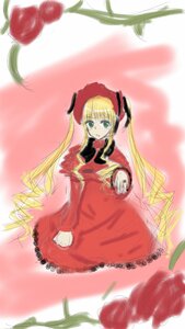 Rating: Safe Score: 0 Tags: 1girl blonde_hair bonnet bow bowtie dress flower image long_hair long_sleeves looking_at_viewer pink_rose plant red_dress red_flower red_rose rose shinku solo twintails very_long_hair User: admin