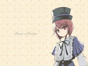 Rating: Safe Score: 0 Tags: 1girl beige_background bow dress frills green_eyes hat heterochromia image long_sleeves looking_at_viewer red_eyes ribbon short_hair solo souseiseki top_hat upper_body User: admin
