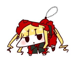 Rating: Safe Score: 0 Tags: 1girl blonde_hair blush bow chibi dress image shinku solo User: admin