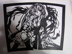 Rating: Safe Score: 0 Tags: 1girl dress frills hairband image lolita_hairband long_hair long_sleeves looking_at_viewer monochrome sitting solo suigintou very_long_hair wings User: admin