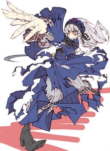 Rating: Safe Score: 0 Tags: 1girl black_footwear boots dress flower frills full_body hairband high_heel_boots high_heels image long_hair long_sleeves red_eyes ribbon silver_hair solo suigintou torn_clothes torn_dress torn_legwear white_background wings User: admin