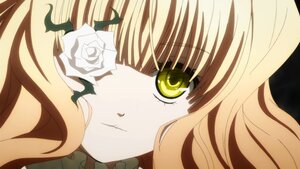 Rating: Safe Score: 0 Tags: 1girl bangs blonde_hair close-up face flower image kirakishou long_hair looking_at_viewer portrait rose simple_background solo white_flower white_rose yellow_eyes User: admin