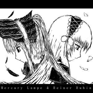 Rating: Safe Score: 0 Tags: 2girls black_feathers bonnet border bug butterfly circle_cut closed_mouth feathers flower greyscale hairband hat image insect letterboxed long_hair monochrome pair profile rose shinku suigintou User: admin