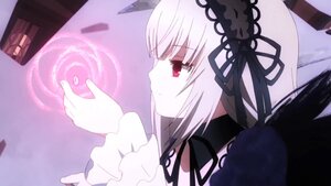 Rating: Safe Score: 0 Tags: 1girl bangs black_ribbon black_wings closed_mouth dress feathered_wings flower frills hairband image long_hair long_sleeves profile red_eyes ribbon rose silver_hair solo suigintou wings User: admin