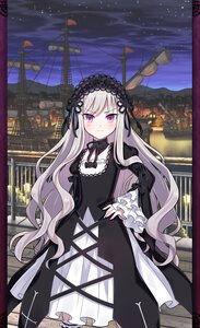 Rating: Safe Score: 0 Tags: 1girl black_dress black_hairband black_ribbon building dress flower frills gothic_lolita hairband image lolita_fashion lolita_hairband long_hair long_sleeves looking_at_viewer night outdoors purple_eyes silver_hair sky solo standing suigintou very_long_hair wide_sleeves User: admin