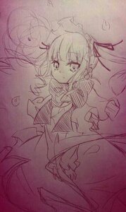 Rating: Safe Score: 0 Tags: 1girl dress frills image long_hair long_sleeves looking_at_viewer ribbon shinku sketch solo twintails User: admin