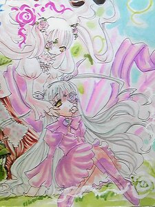 Rating: Safe Score: 0 Tags: 2girls barasuishou dress flower hair_flower hair_ornament image kirakishou long_hair multiple_girls pair pink_flower pink_rose rose traditional_media very_long_hair watercolor_(medium) yellow_eyes User: admin