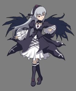 Rating: Safe Score: 3 Tags: 1girl black_wings dress frills full_body hairband image long_hair long_sleeves looking_at_viewer pink_eyes ribbon silver_hair solo standing suigintou transparent_background wings User: admin