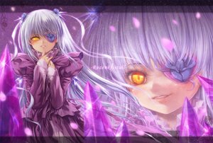Rating: Safe Score: 0 Tags: 1girl barasuishou dress eyepatch frills hands_on_own_chest image long_hair long_sleeves looking_at_viewer multiple_views purple_dress silver_hair solo yellow_eyes zoom_layer User: admin