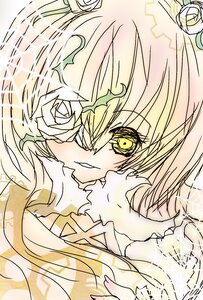 Rating: Safe Score: 0 Tags: 1girl bangs eyebrows_visible_through_hair flower hair_ornament image kirakishou looking_at_viewer rose smile solo white_rose yellow_eyes User: admin