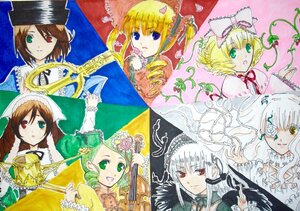 Rating: Safe Score: 0 Tags: 6+girls :d blonde_hair blue_eyes bow brown_hair dress drill_hair frills green_eyes green_hair hat head_scarf heterochromia hina_ichigo image kanaria long_hair long_sleeves looking_at_viewer multiple multiple_girls pink_bow red_eyes shinku short_hair siblings sisters souseiseki suigintou suiseiseki tagme top_hat twin_drills twins twintails User: admin