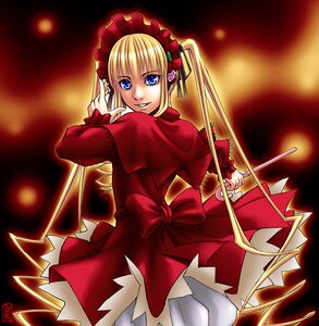 Rating: Safe Score: 0 Tags: 1girl blonde_hair blue_eyes blush bonnet bow capelet cowboy_shot dress fire flame frills glowing grin image long_hair long_sleeves looking_at_viewer looking_back red_dress ribbon rozen_maiden shinku shiraki_(artist) smile solo standing twintails very_long_hair User: admin