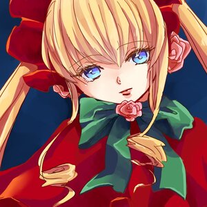 Rating: Safe Score: 0 Tags: 1girl blonde_hair blue_eyes bow flower hair_bow image long_hair looking_at_viewer pink_rose red_flower red_rose rose shinku sidelocks solo twintails upper_body User: admin