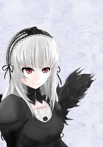 Rating: Safe Score: 0 Tags: 1girl black_dress black_ribbon black_wings blush closed_mouth detached_collar dress flower frills hairband image juliet_sleeves long_hair long_sleeves looking_at_viewer pink_eyes puffy_sleeves red_eyes rose silver_hair smile solo suigintou upper_body wings User: admin