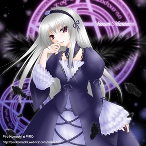 Rating: Safe Score: 0 Tags: 1girl black_wings detached_collar dress feathers frilled_sleeves frills hairband image juliet_sleeves long_hair long_sleeves looking_at_viewer pink_eyes puffy_sleeves smile solo suigintou wings User: admin