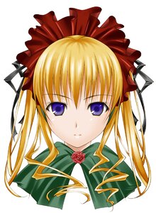 Rating: Safe Score: 0 Tags: 1girl blonde_hair blue_eyes bonnet bow bowtie closed_mouth expressionless flower green_bow green_neckwear image long_hair looking_at_viewer portrait red_flower red_rose ribbon ribucci rose rozen_maiden shinku sidelocks simple_background solo twintails white_background User: admin