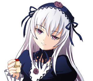 Rating: Safe Score: 0 Tags: 1girl dress flower frills grin hairband image lolita_hairband long_hair long_sleeves looking_at_viewer purple_rose red_flower red_rose ribbon rose silver_hair simple_background smile solo suigintou upper_body white_background wings User: admin