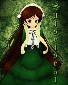 Rating: Safe Score: 0 Tags: 1girl brown_hair dress frills green_dress green_eyes head_scarf heterochromia image long_hair long_sleeves looking_at_viewer red_eyes solo suiseiseki very_long_hair User: admin