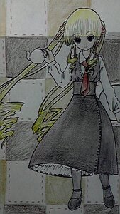 Rating: Safe Score: 0 Tags: 1girl ascot black_skirt blonde_hair brooch cup full_body image long_hair long_sleeves looking_at_viewer ribbon shinku skirt solo standing teacup traditional_media twintails User: admin