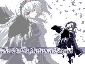 Rating: Safe Score: 0 Tags: 1girl auto_tagged black_wings dress flower frills hairband image long_hair long_sleeves looking_at_viewer looking_back silver_hair solo standing suigintou very_long_hair white_background wings User: admin