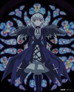 Rating: Safe Score: 0 Tags: 1girl black_dress black_hairband black_ribbon black_wings blurry blurry_background blurry_foreground depth_of_field dress hairband image long_hair long_sleeves looking_at_viewer motion_blur purple_eyes ribbon silver_hair solo standing suigintou wings User: admin