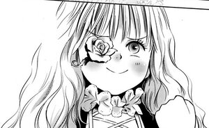 Rating: Safe Score: 0 Tags: 1girl bangs blush closed_mouth flower greyscale image kirakishou long_hair looking_at_viewer monochrome rose smile solo User: admin