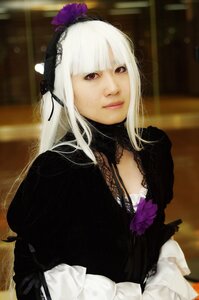 Rating: Safe Score: 0 Tags: 1girl bangs closed_mouth flower gothic_lolita hairband lips lolita_fashion long_hair long_sleeves looking_at_viewer red_eyes rose solo suigintou upper_body white_hair User: admin