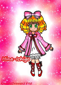 Rating: Safe Score: 0 Tags: 1girl blonde_hair bow character_name cross-laced_footwear dress frills full_body green_eyes hair_bow hina_ichigo hinaichigo image long_sleeves pink_background pink_bow pink_dress ribbon shoes short_hair smile solo sparkle standing User: admin