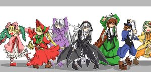 Rating: Safe Score: 0 Tags: 6+girls blonde_hair bow brown_hair dress drill_hair frills full_body green_eyes green_hair head_scarf hina_ichigo image kanaria long_hair long_sleeves multiple multiple_girls open_mouth pink_bow red_dress shinku silver_hair souseiseki suigintou suiseiseki tagme very_long_hair wings User: admin