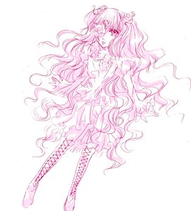 Rating: Safe Score: 0 Tags: 1girl boots bow cross-laced_footwear dress eyepatch flower frills hair_ornament image kirakishou long_hair monochrome pink_theme rose solo striped thigh_boots thighhighs very_long_hair User: admin